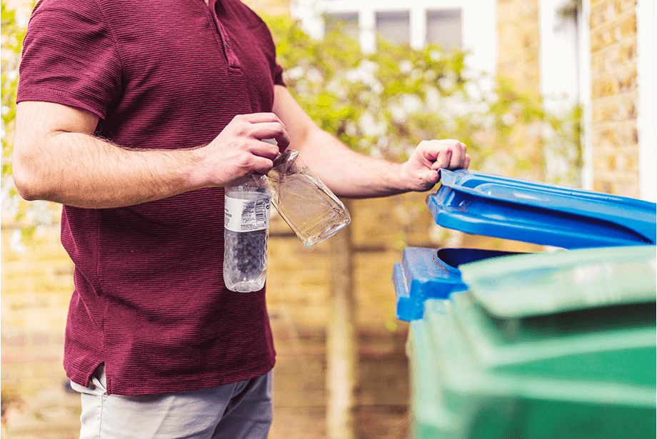 Plastic bottles placed in the appropriate recycling bin, discover how to reduce plastic waste across South Yorkshire