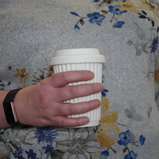 Reusable coffee cup 