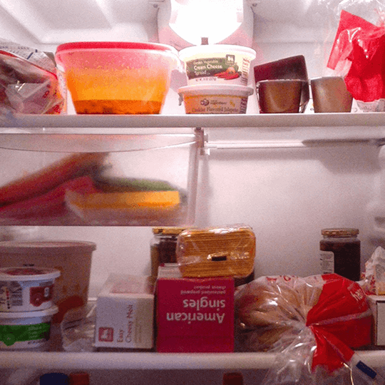 food in fridge 