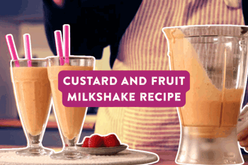 custard and fruit milkshake recipe 