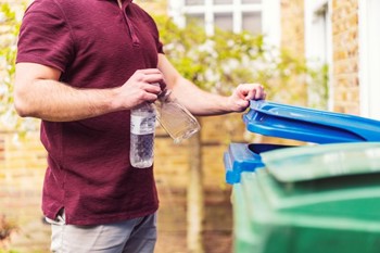 Plastic bottles placed in the appropriate recycling bin, discover how to reduce plastic waste across South Yorkshire
