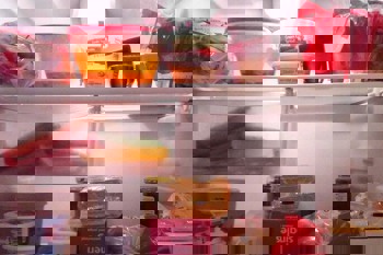 Photo of inside of a fridge