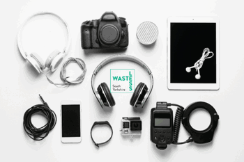 Table of electrical gadgets