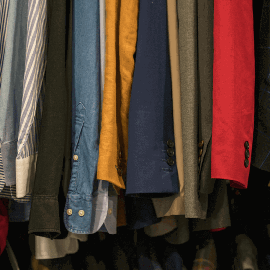 Clothing on rails